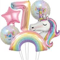 Kids Girls Unicorn Birthday Party Decoration Plate Cup Happy 1st Unicorn 3D Balloon Kid Favors Gift Wedding Baby Shower Supplies others
