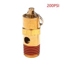 1/4'' Vyriškas NPT Oro Kompresoriaus Apsauginis Vožtuvas Slėgio Reljefui Sriegta Įleidimo Jungtis 125Psi-270Psi Slėgio Vožtuvas Apsauginis Vožtuvas 200PSI
