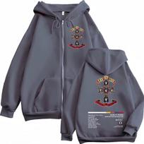 Guns N Roses Appetite for Destruction Albumo Užtraukiamos Hoodies Rock Hip Hop Užtraukiamos Palaidinės Vyriška Moteriška Mada Y2k Megztiniai M gray