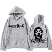Gothic-rap Men Hoodie Classic Pullover, Snoop Dogg Letter Front & Rapper Portrait Back Graphic, Cozy Fleece Sweatshirt for Sport Outdoor Outfits 3XL juoda
