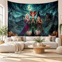 Hocus Pocus Sanderson Sisters Wall Tapestry Home Decor Hanging Cloth Art Background Tapestry for Bedroom 100cmx150cm