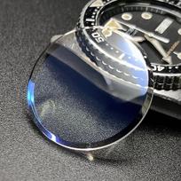 SEIKO SKX013 SKX015 Replacement Single Dome Mineral Glass Blue AR Aftermarket Part for MOD Custom Parts SKX023 7S26-0030 Part 28x2.9x2.4