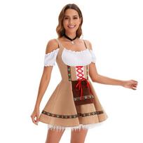 Moteriškas Oktoberfesto kostiumas, pasirodymo kostiumas, darbo sijono kostiumas L chaki