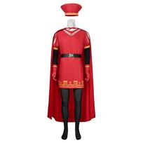 Cosplay Halloween Monster Shrek 1Dcos Suit Lord Farquad Cosplay Stage Suit S red