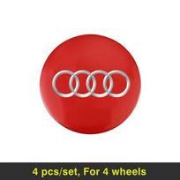 4 vnt. Automobilio rato stebulės dangtelio metaliniai emblemos lipdukai Audi Quattro Sline A3 A4 A6 A5 Q5 A1 Q7 Q3 Q2 Q8 A7 A8 TT S1 SQ5 RSQ3 red