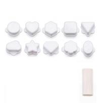 With 100 Sticks Cake Molds Set PLA Press-forming Molds Cakecutter And Pusher  Wedding Desserts 1set