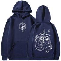 Anime JoJo Keisti Nuotykiai Hoodies Drop Dio Over Heaven Manga Megztiniai Vyrams Moterims Laisvalaikio Patogumas Ilgomis Rankovėmis Vilnos Puloveris S tamsiai mėlyna spalva