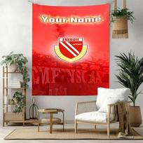 Fc Energie Cottbus Customize Your Name Tapestry Lightweight Tapestry Ultra-Soft Ideal for Gift Wrapping All-Season Use Housewarming Gift 130cmx150cm