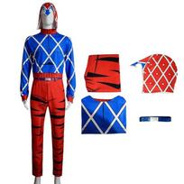 Jojo keisti nuotykiai Cosplay kostiumas iš poliesterio ir elastano Anime gerbėjams 2XL red