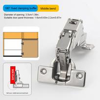 165 180 Degree Hydraulic Soft Close Hinge Cabinet Door Hinge Corner Dampener for Kitchen Wardrobe Silent Damping Installation