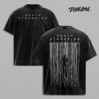 Death Stranding Vintage Heavyweight Graphic Tee Streetwear T-Shirt 4XL black