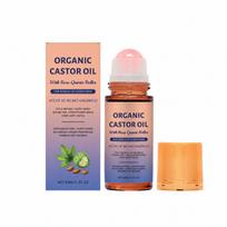 Quartz Roller Castor Oil Nourishing Body Moisturizer - Portable Daily Massage Liquid