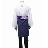 Naruto Uchiha Sasuke Deluxe Cosplay Costume With Zipper For Halloween Role Play White,S white