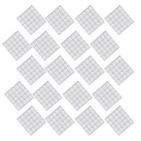 20 Sheets Candle Wick Stickers Round Foam Double Sided Adhesive Tape for Candle Making 20x1mm white