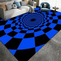 Paauglys 3D Efekto Sūkurio Iliuzijos Kilimas Įėjimas Svetainė Miegamasis Kilimėlis Geometrinis Optinis Durų Kilimėlis Iliuzija Namų Dekoro Kilimėlis 80x120cm