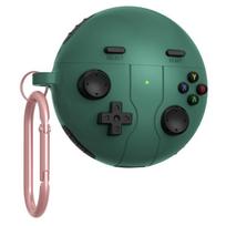 Retro Game‑Console Silicone Earbud Protective Case With Metal Carabiner Anti‑Drop Cover For Huawei FreeBuds SE2 / SE3 / 5i / 6i /7i / FreeClip For Huawei Freebuds 7i žalia