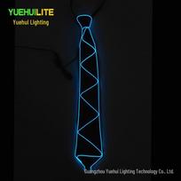 LED Glowing Party Tie for Prom, Bar, Festival, Nightclub & Waitstaff black
