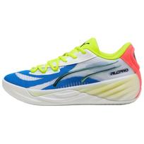 Puma All-Pro Nitro Color Tie Men Sneakers White Yellow-Alert Pink-Alert 311259-01 42 blue