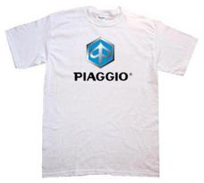 Unisex shirt Cotton Oversize Large Size Piaggio scooter company t-shirt XXXL white
