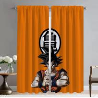 Tyllas miegamajam Dragon Ball virtuvės užuolaidos 2 vnt. Elegantiškos kambario užuolaidos lango užuolaida Helovino dekoracija Žaliuzės Svetainė W86xH183cmx2pcs-CL