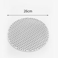 Apvalios nerūdijančio plieno aušinimo ir kepimo grotelės garinimui ir kepimui 26CM white