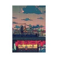 Japonijos anime veikėjas Naruto Sasuke Kakashi nakties plakatų kambarys dekoratyvinis menas paveikslas animacinis filmas retro 40cm×50cm NoFrame
