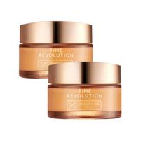 MISSHA Time Revolution Primestem100 Cream 50ml x2 – Firming Care, Elasticity Support, Wrinkle Care, Nourishing K-Beauty Cream Set 50ml 2ea brown