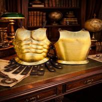 Spartan Chest Plate Armor Set, 300-Inspired Warrior Costume Home Decor Birthday Gift beige