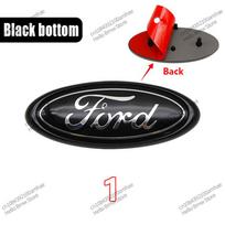 14.7cm ABS Car Front Grille Hood Badge Emblem Replacement With Clips For Ford Focus Mondeo Fusion MK2 MK4 F150 F250 Auto Tuning CVU1