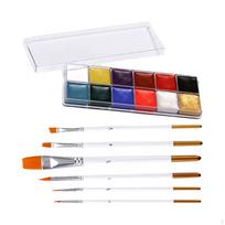 Face And Body Paint Make- Make Set for The Cosplay Stage white