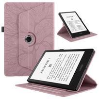 Amazon Kindle Paperwhite 7 12-osios 2026 m. odinis dėklas, besisukantis stovas Gyvybės medis Amazon kindle paperwhite 7 12th 2024 rožinė