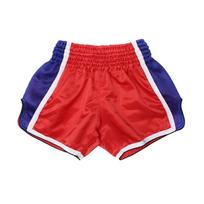 Vienos spalvos Muay Thai šortai Suaugusiems Vaikams Laisvo kirpimo Bokso Treniruočių Varžybų Pasidaryk pats Kovos XL red