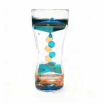 Double Colors Oil Hourglass Timer Acrylic Oil Hourglass Movement Sensory Toys  Stress Relief Props blue