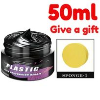 Plastic & Rubber Repair Paste - Automobile Plastic Parts Refurbishment Paste, Tire Coating, Black Glossy Dashboard Repair for Ye yellow