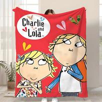 Anime Čarlis ir Lola Mesti pledas Vaikams draugiškas flanelinis pledas Minkštas šiltas Antistatinis Plaunamas Visų sezonų 100x150cm
