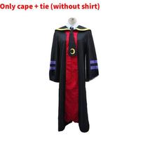 Assassination Classroom Korosensei Cosplay Kostiumas Su Apsiaustu Ir Kaklaraiščiu Anime Konvencijoms L black