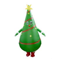 Kalėdų Senelio Kostiumas Klause Pripučiamas Jojantis Elnias Kostiumas Christmas tree 160-190cm green