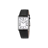 Seiko 30M atsparus vandeniui kasdienis kvarcinis laikrodis su odiniu dirželiu Unisex laikrodžiai Baltas SWR049 White Dial gray