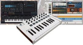 ARTURIA MINILAB MK2 SP Special Bundle Set MIDI Keyboard Controller by Arturia [MINILAB MKII/PIGMENTS/Reason+] 25-Key gray
