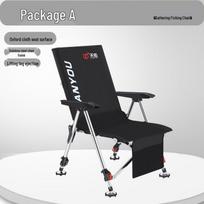 All-Terrain Stainless Steel Folding Fishing Recliner Chair white
