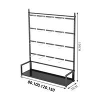 Multilayer Adjustable Slipper and Shoe Display Rack for Supermarkets and Malls 120x35x180 cm juoda