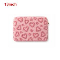 Plush Laptop Sleeve 11/13/15inch Protective Device Case Notebook Computer Sleeve  Daily Commuting Pink 13inch