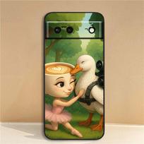 Tung Tung Tung Sahur rašto telefono dėklas Google Pixel 10 9a 9 8A 8 7 7A 6 6A Pro XL 2024 5G juodas minkštas TPU silikonas Google Pixel 8 Pro beige