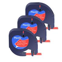 3-10PCS 12mm LetraTag Label Tapes for Dymo A16952 A91330 A91331 Label Ribbon For DYMO LetraTag Plus LT100H QX50 Label Printer (as the picture,12mm)