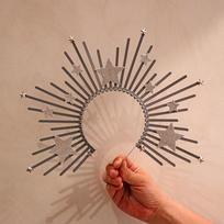 Star Halo Crown Silver Tiara Headpiece Cosplay Crown Halloween Costume  Festival Outfits