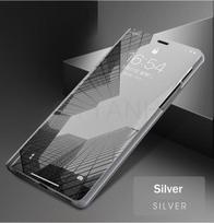 mi14Pro case smart sleep view mirror leather flip phone cover for xiaomi 14 T Pro magnetic stand book coque on xiomi14 14TPRO 5G For CY C03 gray