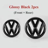 2pcs ABS Car Front Grill Emblem Rear Trunk Badge Logo for Volkswagen VW Golf 5 6 7 7.5 8 MK5 MK6 MK7 MK8 Polo Passat B8 Scirocco ID6 11-18 Polo