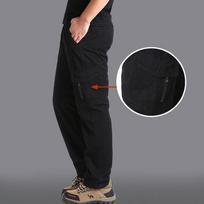 Vyriškos 6XL sportinės kelnės Vyriškos cargo kelnės Laisvos daug kišenių kelnės Didelio dydžio ilgos kelnės 5XL black