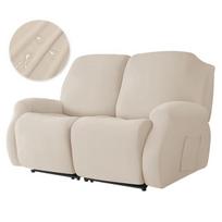 Tampri recliner sofos užvalkalas Megztos recliner sofų užvalkalai svetainei Apsaugantis nuo dulkių Neslystantis Lazy Boy kėdės užvalkalas 1 /2 /3 /4 vietų 3 Seater