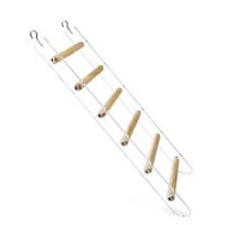 Bird Perch Ladder Cage Toy Stands Parakeets Toy Branch Bird Cage Toy white
